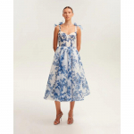 &Otilde;lgadelt avatud naiste mood organza haldjas pikk stiil &otilde;htukleit S sinine