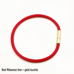 3MM punane Milanese punutud k&auml;ev&otilde;ru &ndash; &uuml;hekihiline kingitus Milanese thread gold buckle punane