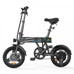 iScooter EB1 elektrijalgratas 36V 7,8AH 350W mootor 14tolline rehv 30-40KM Max l&auml;bis&otilde;it 150KG Maksimaalne koormus Elektrijalgratas must