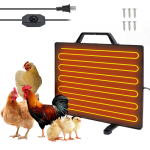 Termostaatiline Chicken Coop k&uuml;tteseade 160 W kodulindude k&uuml;ttepaneel 0&ndash;99 Celsiuse j&auml;rgi reguleeritava temperatuuriga talv US Plug brown