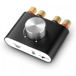 Mini Bluetooth 5.0 v&otilde;imsusv&otilde;imendi, stereo hi-fi digitaalne v&otilde;imendi 2,0 kanaliga 50 W &times; 2 koos Aux/USB/Bluetooth sisendiga, juhtmevaba helivastuv&otilde;tja, arvuti heli