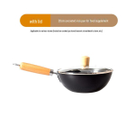 20cm Jaapani stiilis miniatuurne malmpott: Katmata, Lame p&otilde;hi, Induktsiooniga &uuml;hilduv &uuml;hekordseks toiduvalmistamiseks 20cm (with lid)