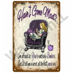 Vintage lilled aiakaunistuste jaoks Retro metallist sildid Kodu Seinakunst Seinapilt Plekksild Toa kujundus Tahvelplaat Kingitus Talumaal 20x30cm