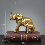 Kuldse elevandi skulptuur Elegantne kodukaunistusega kujuke elutuppa, televiisorialus, veinikapp, lauakaunistus A