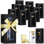 8 tk Elegantseid kinkekarpe lindiga, maiustuste karbid, kingipakendikarp, n&auml;itusekarbid, kinkekarp purkidele, sublimatsioonklaasist purgi toorikud, joogiklaasi kinkekarp 8pcs valge