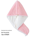 Kiirelt kuivav &uuml;liimav korallifliisist juukser&auml;tikum&uuml;ts Double-layer Thickened 40x60 roheline/roosa