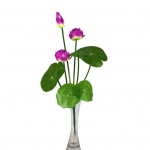 Kunstlik lootose&otilde;ie leht realistlik v&otilde;lts siidist lill pulmapidu kodu kontori laud roosa punane v&auml;rv