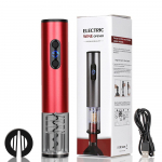 Elektriline Veinipudeliavaja Automaatne Veiniavajaja Laetav Korgitser Fooliumil&otilde;ikuriga Peo Baari Veini Kingitus K&ouml;&ouml;giriist punane