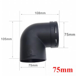 42mm/60mm/75mm/90mm &Otilde;hutusavad Voolik T Y L K&uuml;ljetoru Webasto Diisel-Parkimisk&uuml;ttekeha V&auml;ljalaske Heitgaasiliitmik &Uuml;hendusmuhv 75mm Type H