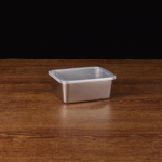 Roostevabast terasest taldrik kaanega Ristk&uuml;likukujuline toiduainete hoiupann kaubanduslik n&otilde;udealus, suur v&auml;rskendav l&otilde;unakarbi konteiner