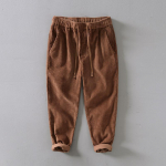 Meeste retro sametist elastse v&ouml;&ouml;ga p&uuml;ksid - L8235 3XL - 190/90A kohv