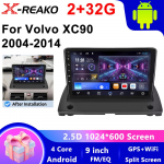 Volvo xc90 2004-2014 jaoks Android 2 Din Autoraadio Carplay 4G+WIFI GPS Autoraadio Navigatsioon Multimeedia Video M&auml;ngija Stereo BT 4 core 2GB+32GB carplay