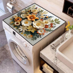 Tolmukindel 3D Lille Diatoommuda Veekindel ja Imav Libisemisvastane Matt Pesumasina v&otilde;i &Ouml;&ouml;kapi jaoks 50x60cm (Crystal Velvet)