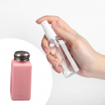 Alcohol Pump Dispenser Bottle for Makeup Remover in Pink 120 ml