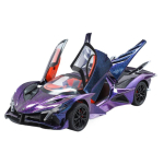 1/24 M&otilde;&otilde;tkava Apollo Projekt EVO Superauto Valatud Sulamist S&otilde;iduki Mudel Heli ja Valgusega Kogumiskaunistused M&auml;nguasjad Poistele Kingitused Lastele lilla
