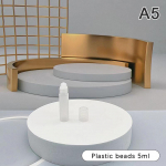 3/5/10 ml t&uuml;hi parf&uuml;&uuml;mirulliga rull-pallipudel plastikust roostevabast terasest vedelike &otilde;likonteineri korduvt&auml;idetavate pudelite hoidikud plastic beads 5ml