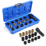 S&uuml;&uuml;tek&uuml;&uuml;nla keerme parandusriistade komplekt M14 X 1,25 mm, keermepuur, faasit&ouml;&ouml;riist, keermepuksid, pikkus 70 mm