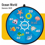 Premium Suur Kleepuv Pall Viskamise M&auml;rklaud - Sise- ja V&auml;listingimustes M&auml;ngitav Iminapaga M&auml;nguasi Lastele