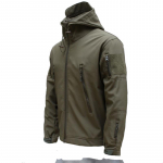 Meeste Taktikaline Hai Naha Softshell Tuulejakk: Kolm-&uuml;hes s&otilde;jav&auml;elise stiili v&auml;li-fliisjakk XL