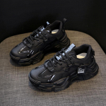 &Otilde;pilasjalatsite uus Korea versioon Vabaajaspordijalatsid Kvaliteetsed nahast platvormkingad Naiste k&otilde;rge kontsaga tossud &Uuml;mmargused isakingad 35