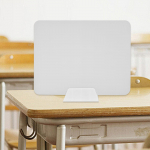 Desk Divider Panel for Enhanced Privacy in Office and Educational Settings White PP Stand