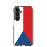 Coque T&eacute;l&eacute;phone &ndash; Samsung &ndash; Galaxy S24 Plus &ndash; Drapeau Tch&eacute;quie &ndash; Supp &ndash; Mitmev&auml;rviline