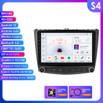 Hizpo 4G Intelligentsne Autoraadio 2Din Android 14 Autoraadio Lexus IS250 IS300 IS200 IS220 IS350 jaoks Multimeedia Video M&auml;ngija Navigatsiooni GPS Peaseade S4 8Core 4G 32G