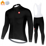 Talvine termofliisist meeste jalgrattakomplekt Jalgrattas&auml;rk Wielren Kleding Mehed Ropa Mtb Hombre Jalgrattariided L