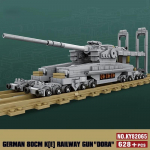 628 tk II maailmas&otilde;ja Dora 800 mm raudteesuurt&uuml;kk S&otilde;jaline kahur MOC ehitusklotsid Tellised Mudel Armee Relv Tank Laste m&auml;nguasjad T&auml;iskasvanud Lapsed Poiss J&otilde;ulukink