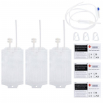 3 tk PVC vampiiri verekotid 400 ml korduvkasutatav mahl energiajoogi kott Halloweeni peo cosplay kaunistustarvikud hirmutavad rekvisiidid Set