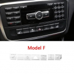 Car interior sticker multimedia CD button decoration suitable for Mercedes Benz GLA X156 CLA C117 A B class W176 W246 model F