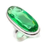 Natural Tsavorite Gemstone Handmade 925 Sterling Silver Jewelry Ring Size 7 z0a53