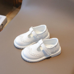 2024 Kevad T-rihmaga Must UK Koolivorm Koolikingad Konks- ja aas Kinnis &uuml;mara ninaga Mitmek&uuml;lgsed Pehmed Laste Vabaajajalatsid Poistele ja T&uuml;drukutele Madalad 21