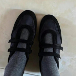 Moodne Vintage Prantsuse Naise Kingake Kevad Uued &Uuml;marad Lamedad Kingad Moodsad Mary Jane Kingad Mitmek&uuml;lgsed Naiste Vabaaja Kingad Libisemisvastased Baleriinikingad 35 must