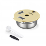 Korduvkasutatavad kohvikapslid BOSCH-s masinale Tassimo Happy Vivy Roostevabast terasest t&auml;idetavad kohvimasina filtrid 180ML/220ML