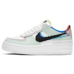 Nike Air Force 1 Shadow SE Pixel Swoosh - Vaevu Roheline Naiste Tennised Valge Platinum-Violetne Must CV8480-300 36.5