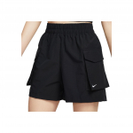 Nike Sportswear Essentials Mugavad Moodsad Vabaaja Mitmek&uuml;lgsed &Uuml;hev&auml;rvilised Cargo L&uuml;hikesed P&uuml;ksid Naiste L&uuml;hikesed P&uuml;ksid Must Valge HM6983-010 M