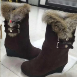 2025 Kiilkontsaga Puuvillased Saapad Mood 6cm K&otilde;rged Kontsad Naised Keskmise S&auml;&auml;rega Saapad Talv Paks Pl&uuml;&uuml;s Soojad L&uuml;hikesed Saapad Daamide Pikad Saapad 39