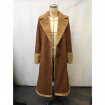 Naiste teksast l&auml;&auml;ne stiilis jakk retro &scaron;erpavoodriga talvine soe rant&scaron;o stiilis jakk pl&uuml;&uuml;sist kraega vabaaja kauboi vintage pealisr&otilde;ivad XXXL