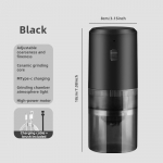 Kohviveski TYPE-C USB laadimisega professionaalne keraamiline jahvatuss&uuml;damik kohviubade veski veski Uued kaasaskantavad elektrilised kohvit&ouml;&ouml;riistad must