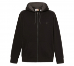 Timberland Oyster River Brushed Back Zip Hoodie - Herren Jacke mit Kapuze Schwarz TB0A2GCJ-X65 ORIGINAL L must