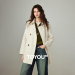 Chuyu Women's 100% Merino Wool Double-Faced Belted Coat S