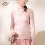 Snuofd Women's Cashmere Blend Knit Sweater S+179 S160/84A