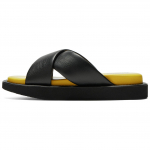 Onitsuka Tiger Mugavad Vabaaja Libisevad Sandaalid Libisemisvastased Vastupidavad Unisex Jalan&otilde;ud Must Kollane 1183C225-002 39