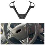 Auto rooliratta paneeli dekoratsioonikate sisekujunduse kleebised Ford Fiesta MK7 2009 - 2017 Ecosport 2012-2017 jaoks ABS sisekujunduse lisad