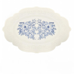 Silikoonist nikerdatud s&ouml;&ouml;gimatt Retromustriga lauamatt Lilleline lauamatt s&ouml;&ouml;gilauale K&ouml;&ouml;k Kohvipadjake lauan&otilde;ud Matid Veekindlad 42x30cm valge