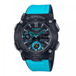 Casio Series Carbon Core Guard Must ja vahetatav G-SHOCK Meeste k&auml;ekell GA-2000, Sinine, Rihm, GA-2000-1A2 (Rahvusvaheline mudel)
