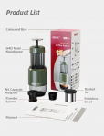 HiBREW 2-&uuml;hes kaasaskantav kohvimasin kuum/k&uuml;lm vesi manuaalne espressomasin kapslitele ja jahvatatud kohvile k&auml;sisurvekohvimasin H4D