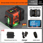 12-realine k&otilde;rge t&auml;psusega roheline infrapunane lood, automaatse v&auml;listingimustes seinale kleepimise ja isetasandusega