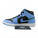 Air Jordan 1 Mid University Blue Black Meeste Retro Tossud DQ8426-401 EU 44.5 sinine/valge